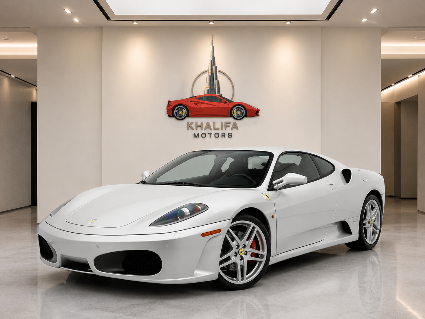 Ferrari F430 en showroom Khalifa Motors